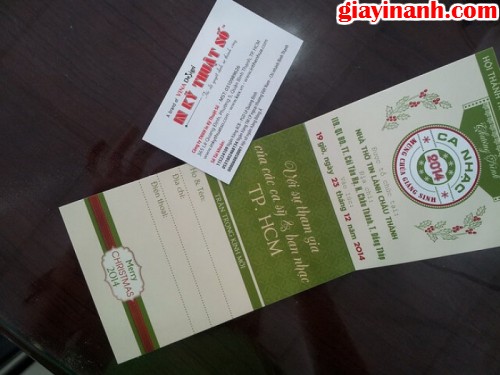 Báo giá in giấy mời bằng chất liệu giấy in ảnh