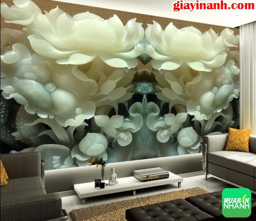 In tranh dán tường 3D bằng chất liệu giấy in ảnh tại TPHCM