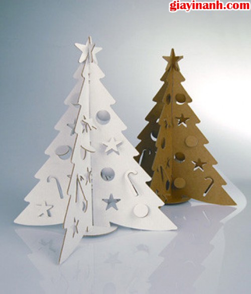 In mô hình trang trí bằng chất liệu giấy in ảnh - Hướng dẫn cách trang trí Giáng Sinh siêu đơn giản tại nhà